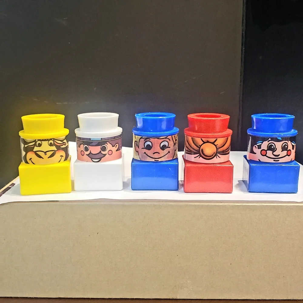 Vintage Mega Bloks Ritvik 2 Sided Figures People Blicks